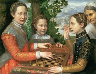 शतरंज का खेल, 1555 द्वारा Sofonisba Anguissola